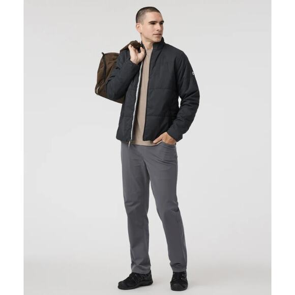 Vuori Pants Men Large Meta Chino Gray Performance Travel Golf Work Business Work - Picture 1 of 15
